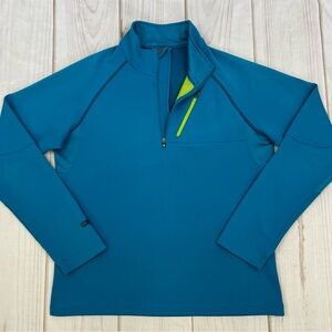 SCOTT 1/4 Zip Long Sleeve Ski Pullover Jacket Bright Blue Sz M
